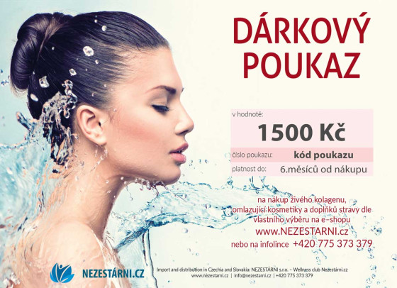 Dárkový poukaz NEZESTARNI.CZ - 300 Kč