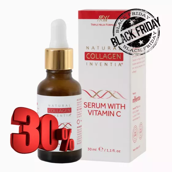 Rozjasňující sérum s vitaminem C s živým kolagenem (30 ml)