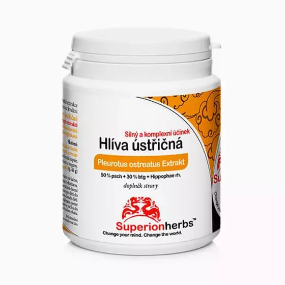 Hlíva ústřičná s extraktem z rakytníku - Superionherbs