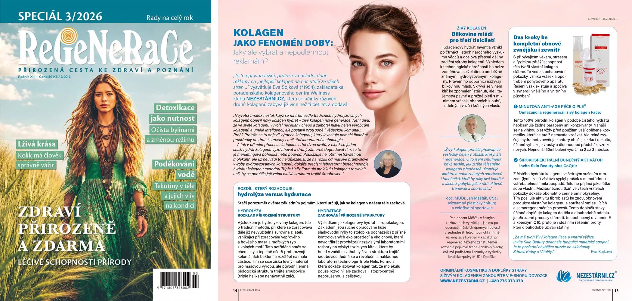 2026 03 Regenerace speciál obálka a článek - Kolagen jako fenomén doby: Jaký ale vybrat a nepodlehnout reklamám?