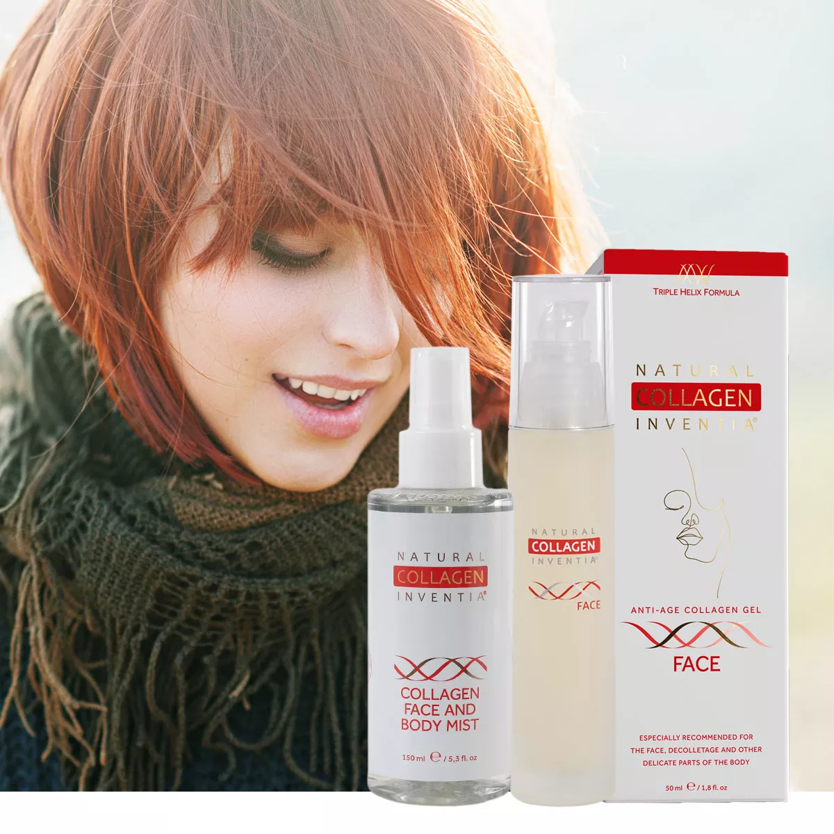 Balíček - získej zpět mládí pro svoji pleť  - kolagen Face a živá voda